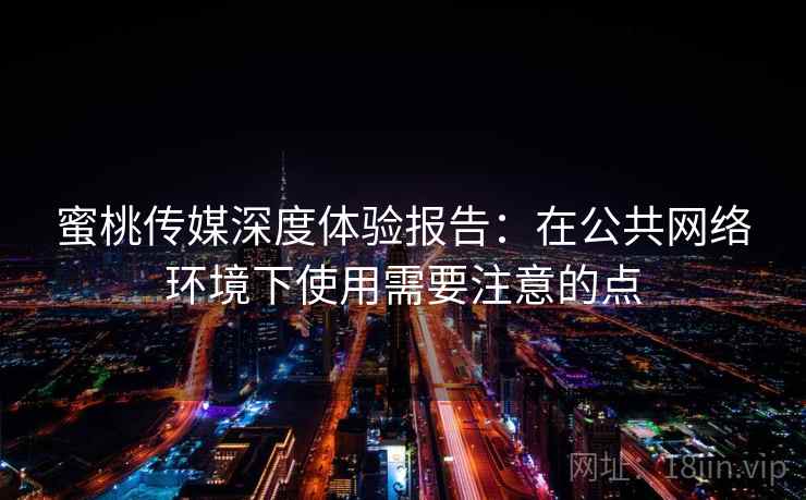 蜜桃传媒深度体验报告：在公共网络环境下使用需要注意的点