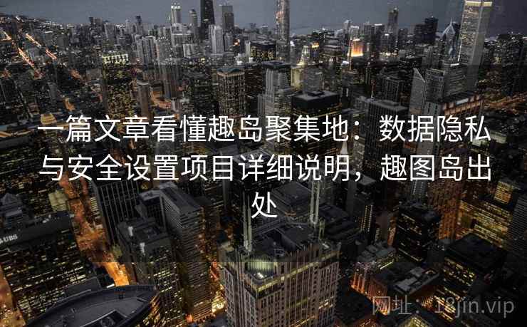 一篇文章看懂趣岛聚集地：数据隐私与安全设置项目详细说明，趣图岛出处
