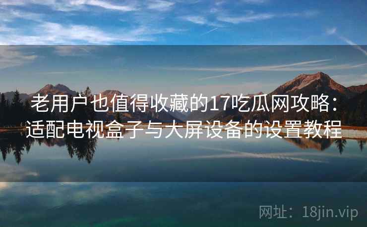 老用户也值得收藏的17吃瓜网攻略：适配电视盒子与大屏设备的设置教程