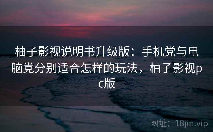 柚子影视说明书升级版：手机党与电脑党分别适合怎样的玩法，柚子影视pc版