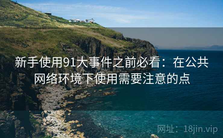 新手使用91大事件之前必看：在公共网络环境下使用需要注意的点